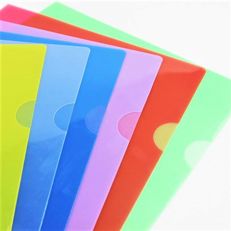 [會員$9.9] L型圓角 A4 單級膠快勞套-12個/包 (多色可選)