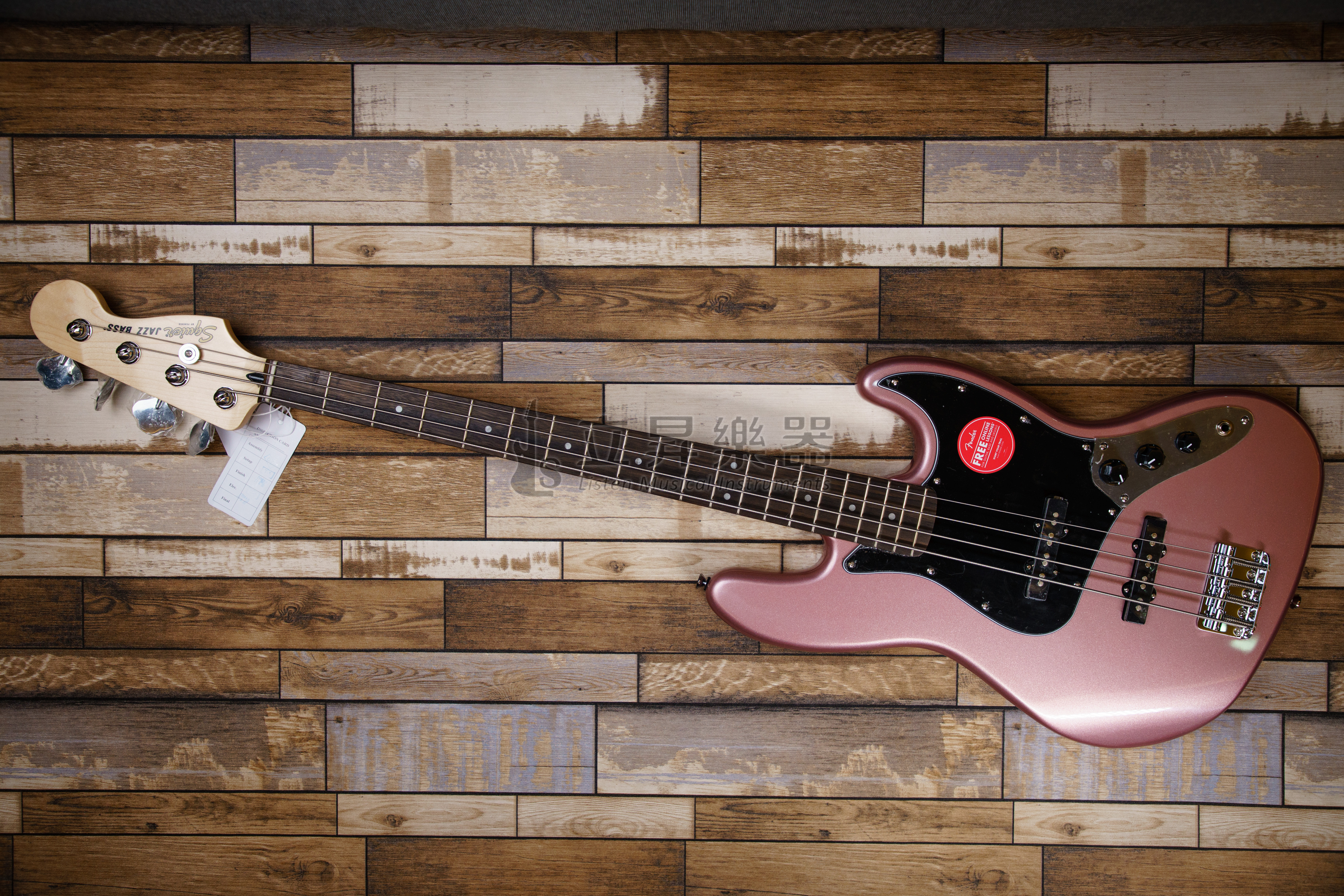 貝斯 Squier Affinity Jazz Bass LRL BGM 月桂木指板 酒紅香檳色