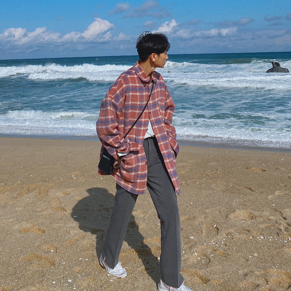 側開岔休閒褲 / L / 不提供退換貨