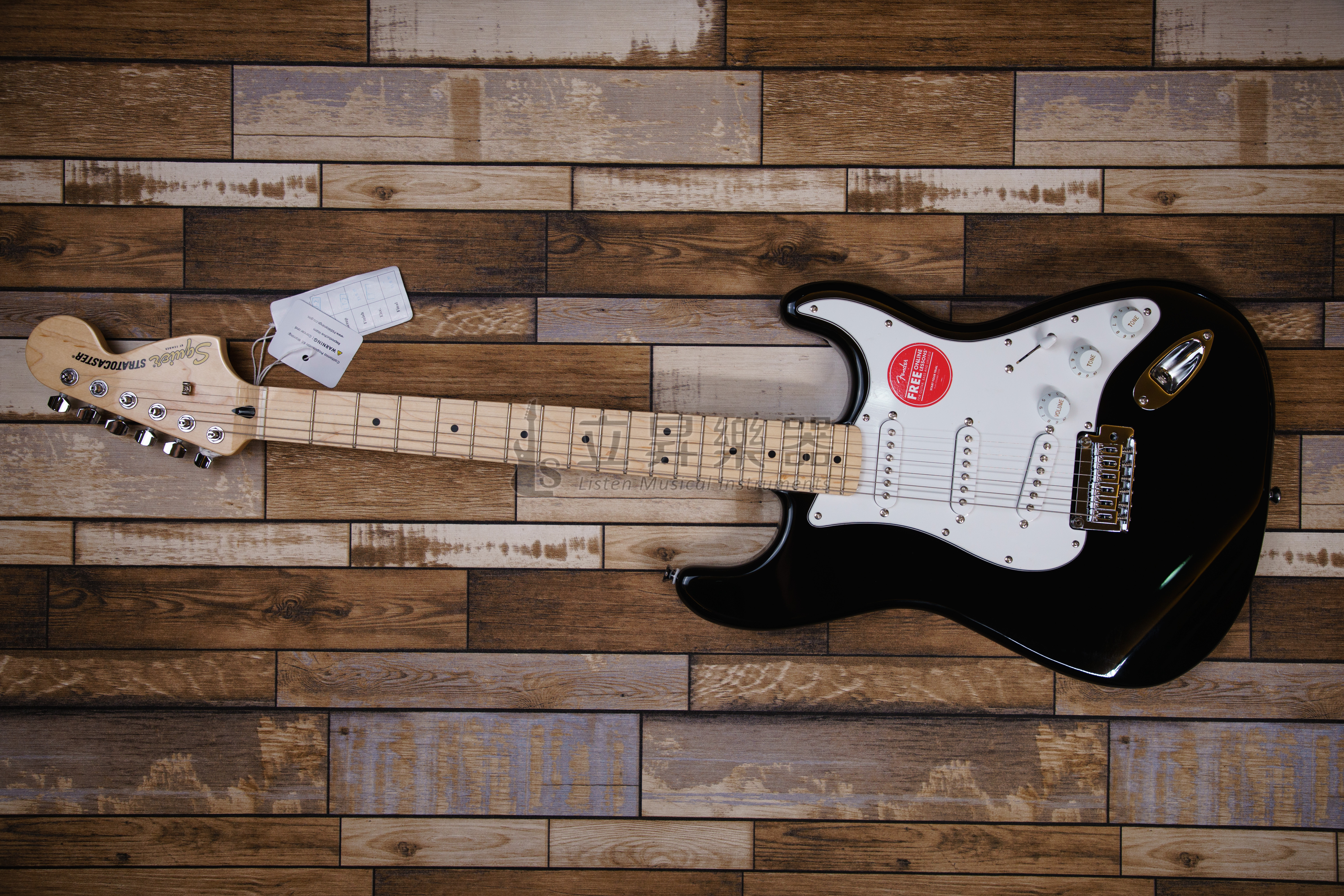 電吉他 Squier Affinity Stratcaster MN BLK 楓木指板 2點式搖座 單單單 黑色