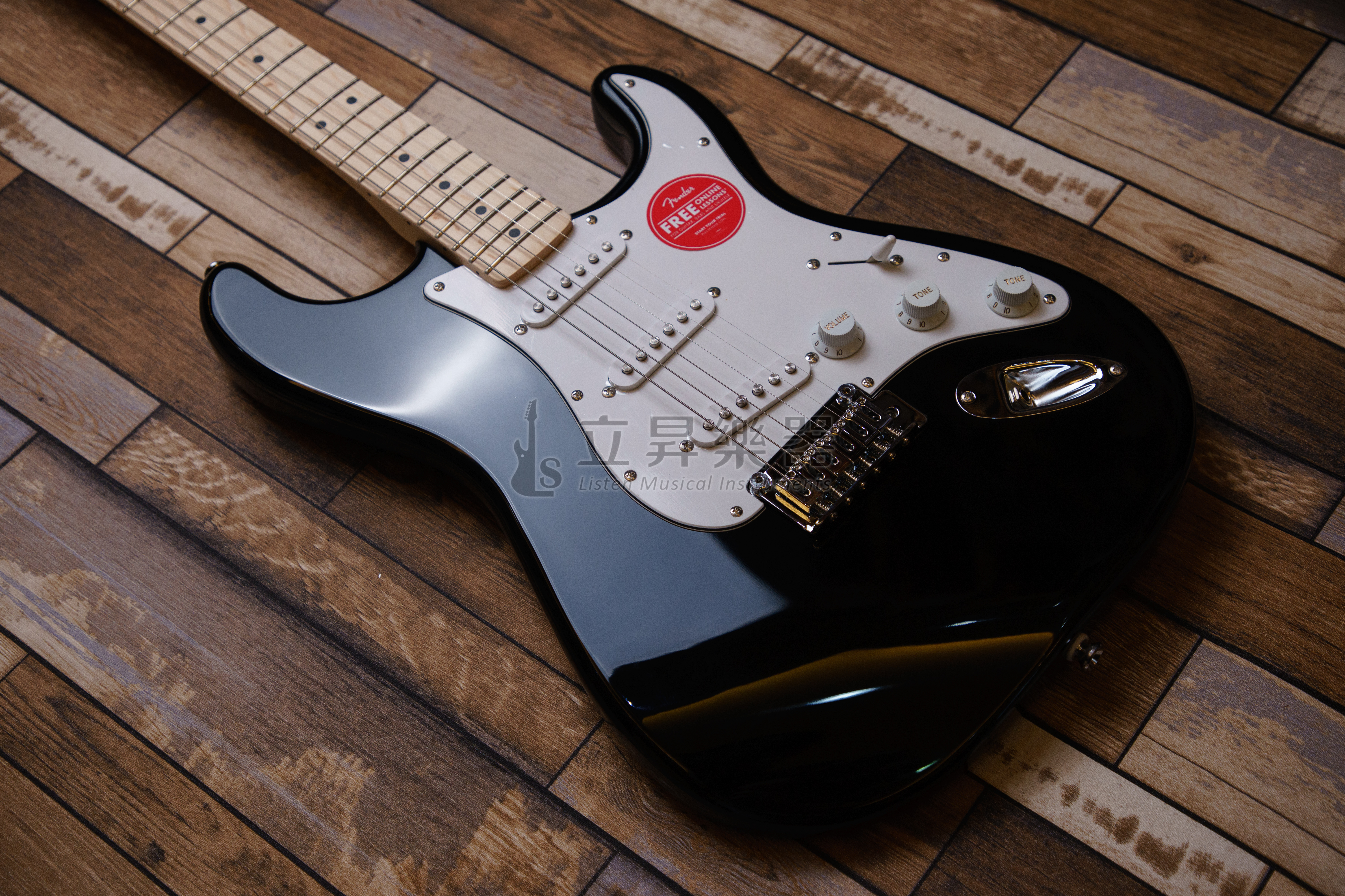 Squier 電吉他 Squier Affinity Stratcaster MN BLK 楓木指板 2點式搖座 單單單 黑色 第 3 張圖片｜三峽吉他 / Bass