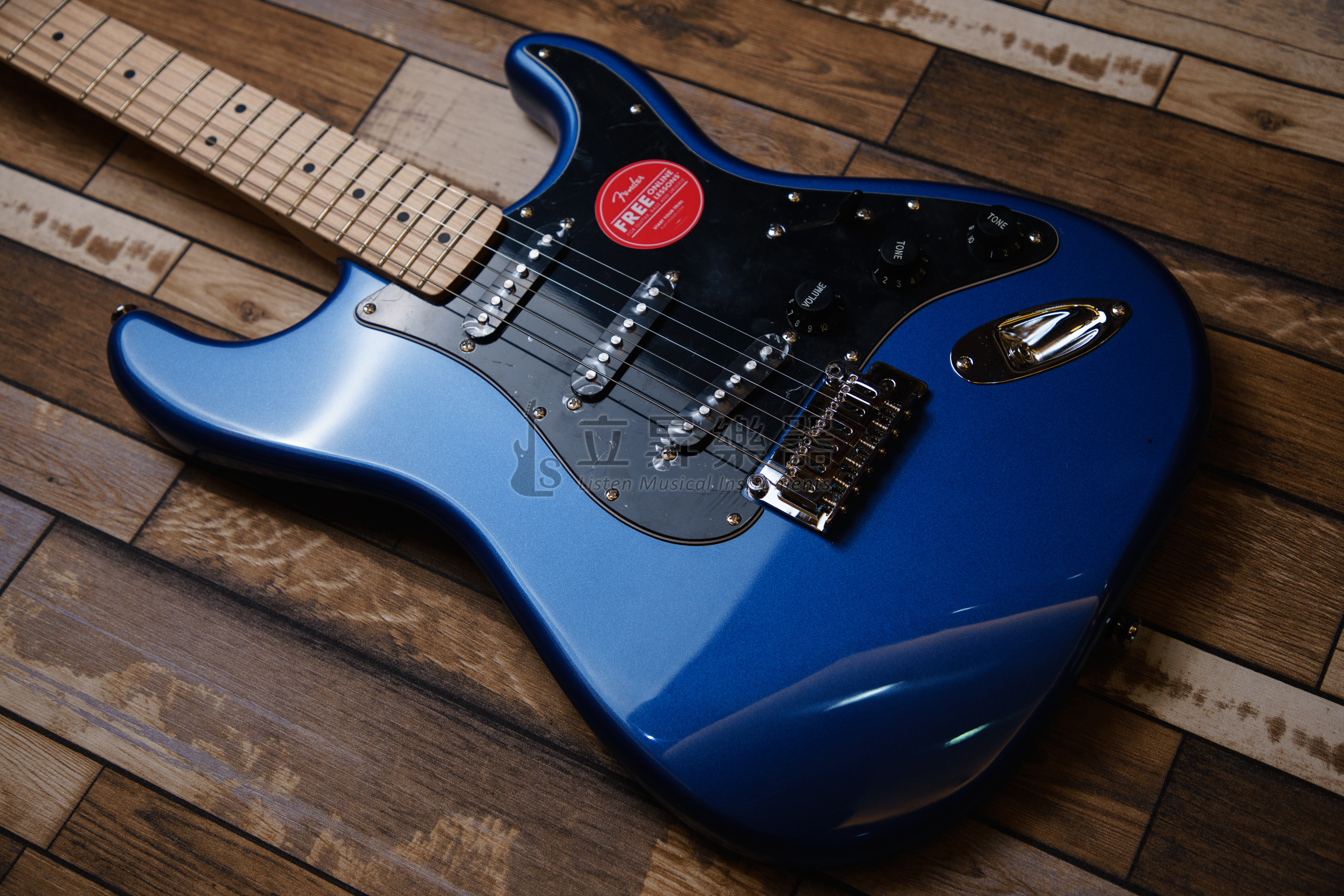 Squier 電吉他 Squier Affinity Stratcaster MN LPB Lake Placid Blue 楓木指板 2點式搖座 湖泊藍 單單單 第 3 張圖片｜三峽吉他 / Bass
