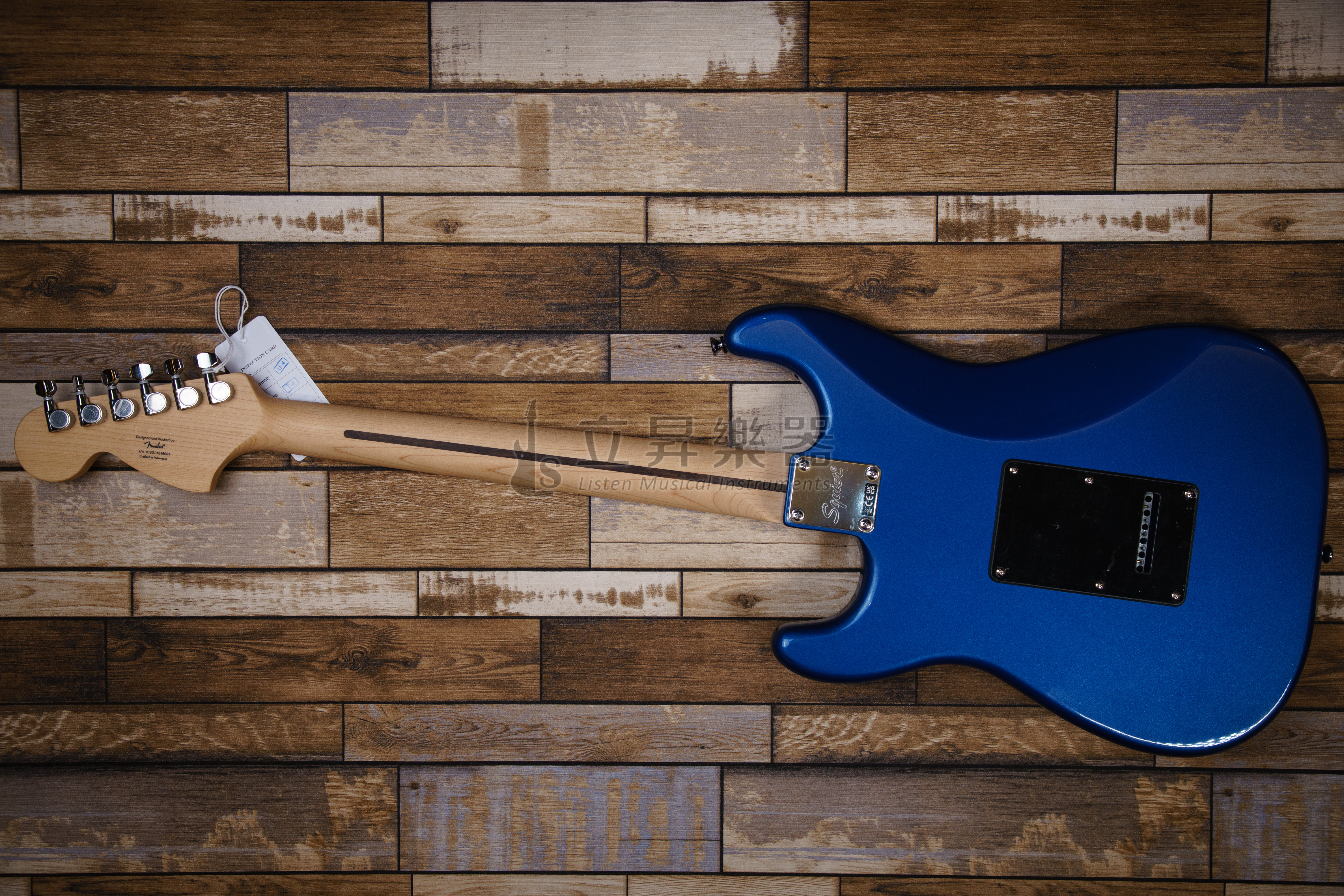 Squier 電吉他 Squier Affinity Stratcaster MN LPB Lake Placid Blue 楓木指板 2點式搖座 湖泊藍 單單單 第 4 張圖片｜三峽吉他 / Bass