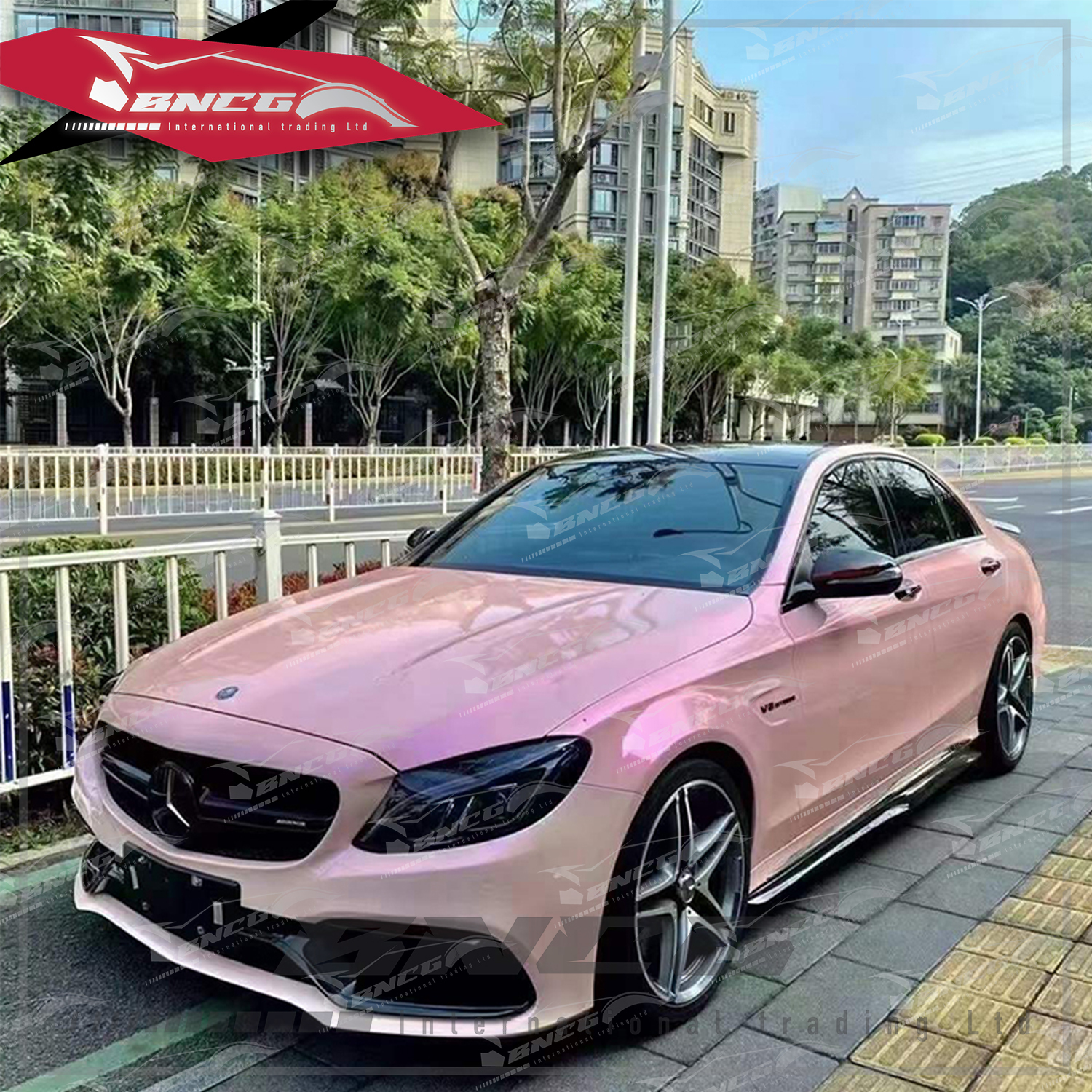 汽車 機車 PVC 雙色糖果系列 胭脂粉 五層製造工藝 車膜 改色膜 1.52*18m 一張貼完轎車 【二年保固】