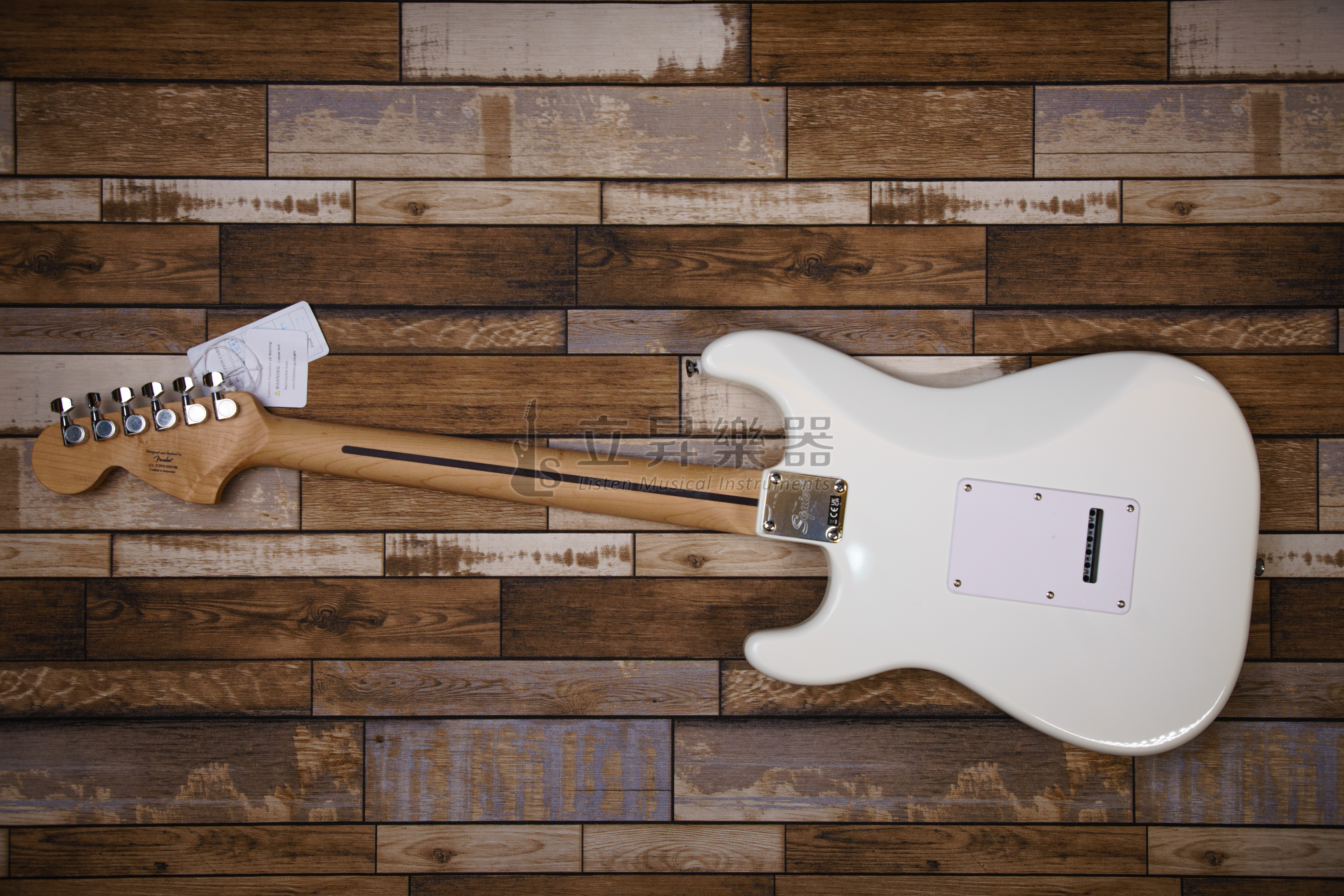 Squier 電吉他 Squier Affinity Stratcaster MN OLW Olympic White 楓木指板 兩點式搖座 奧林匹克白 單單單 第 4 張圖片｜三峽吉他 / Bass