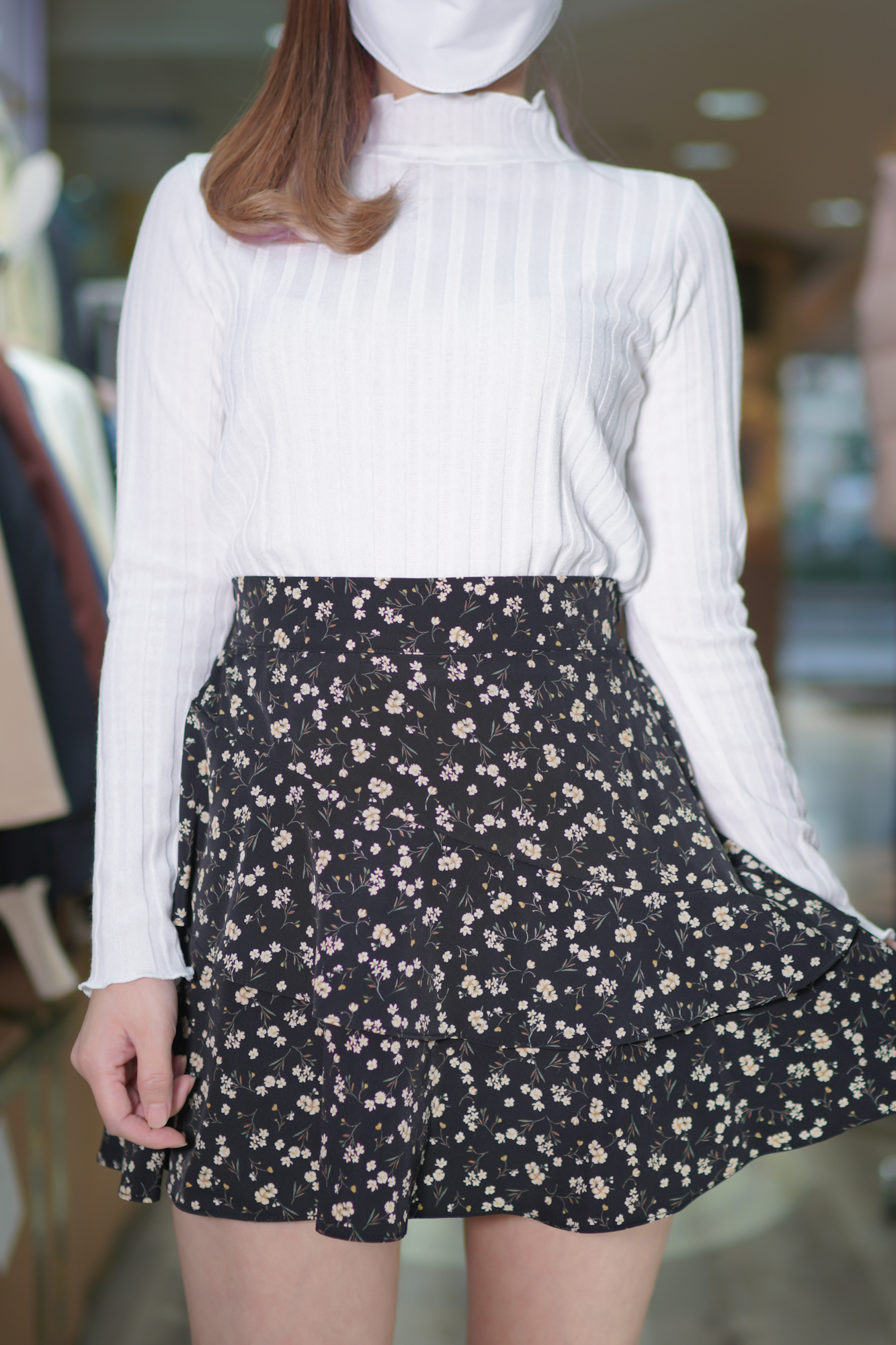 雪紡小碎花裙(33280)