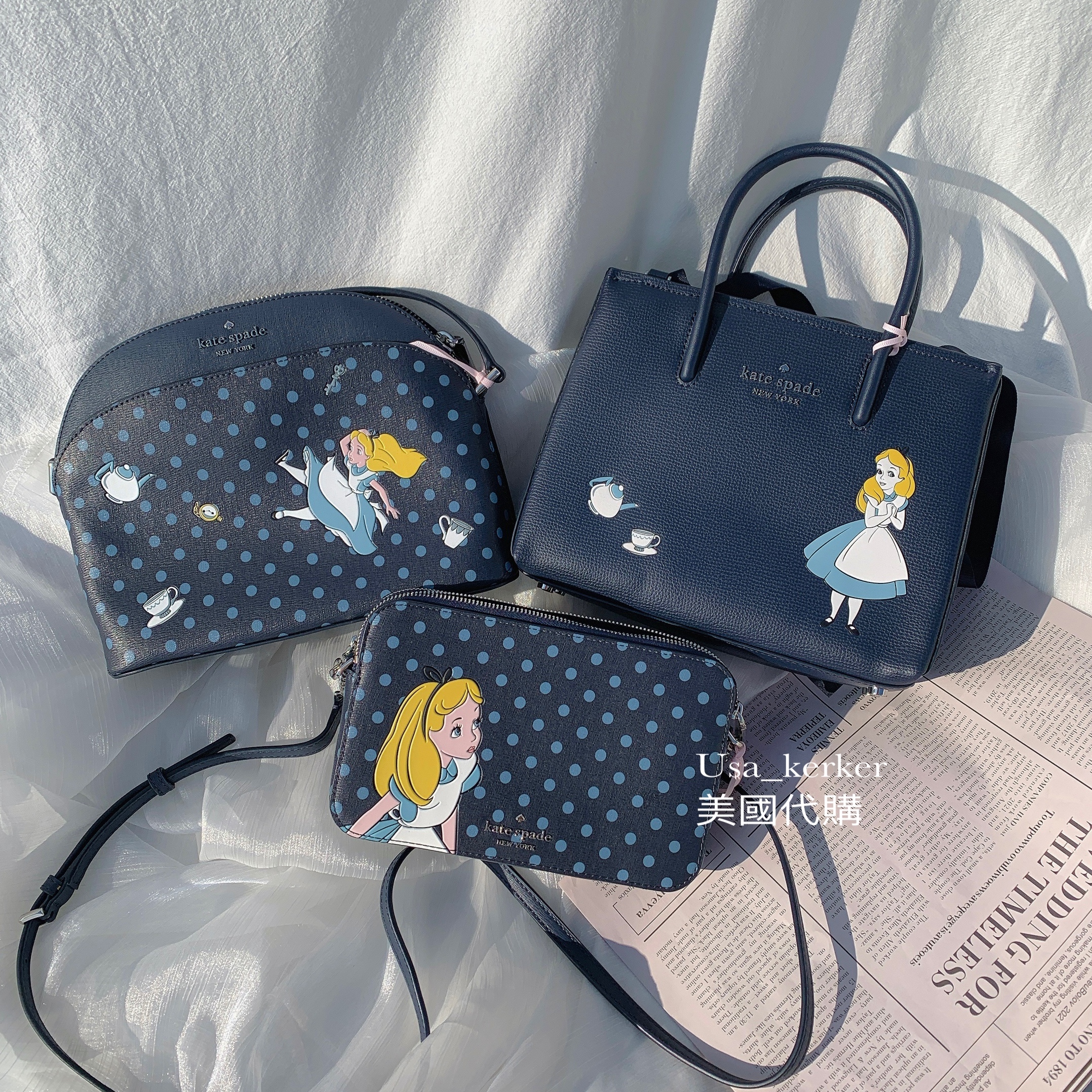 Kate Spade 愛麗絲系列貝殼包/相機包/托特包