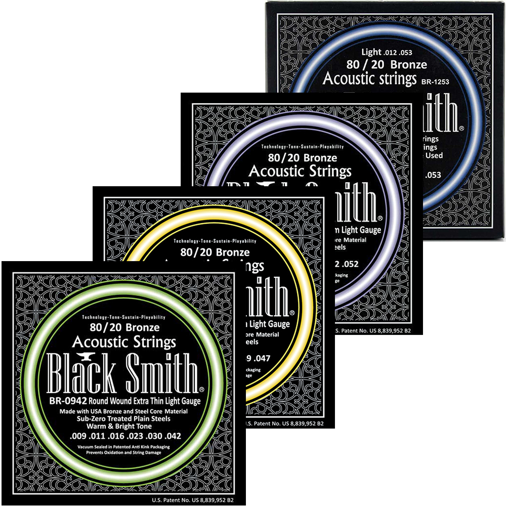 BlackSmith BlackSmith BR 系列 民謠吉他弦 黃銅 — 三峽吉他 / Bass