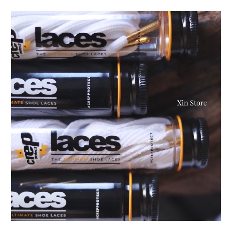 Crep Protect Laces 奈米烷烴防水鞋帶 黑 白 圓鞋帶 扁鞋帶