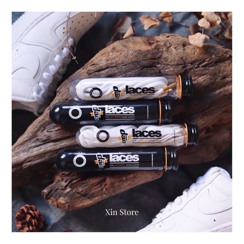 Crep Protect Laces 奈米烷烴防水鞋帶 黑 白 圓鞋帶 扁鞋帶