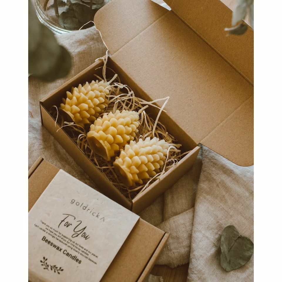 松果純蜂蠟手工蠟燭 | GOLDRICK