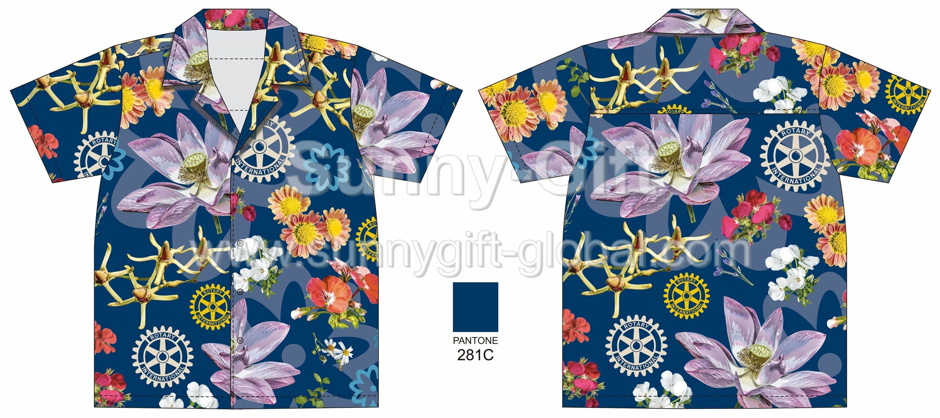 Rotary flower shirt
