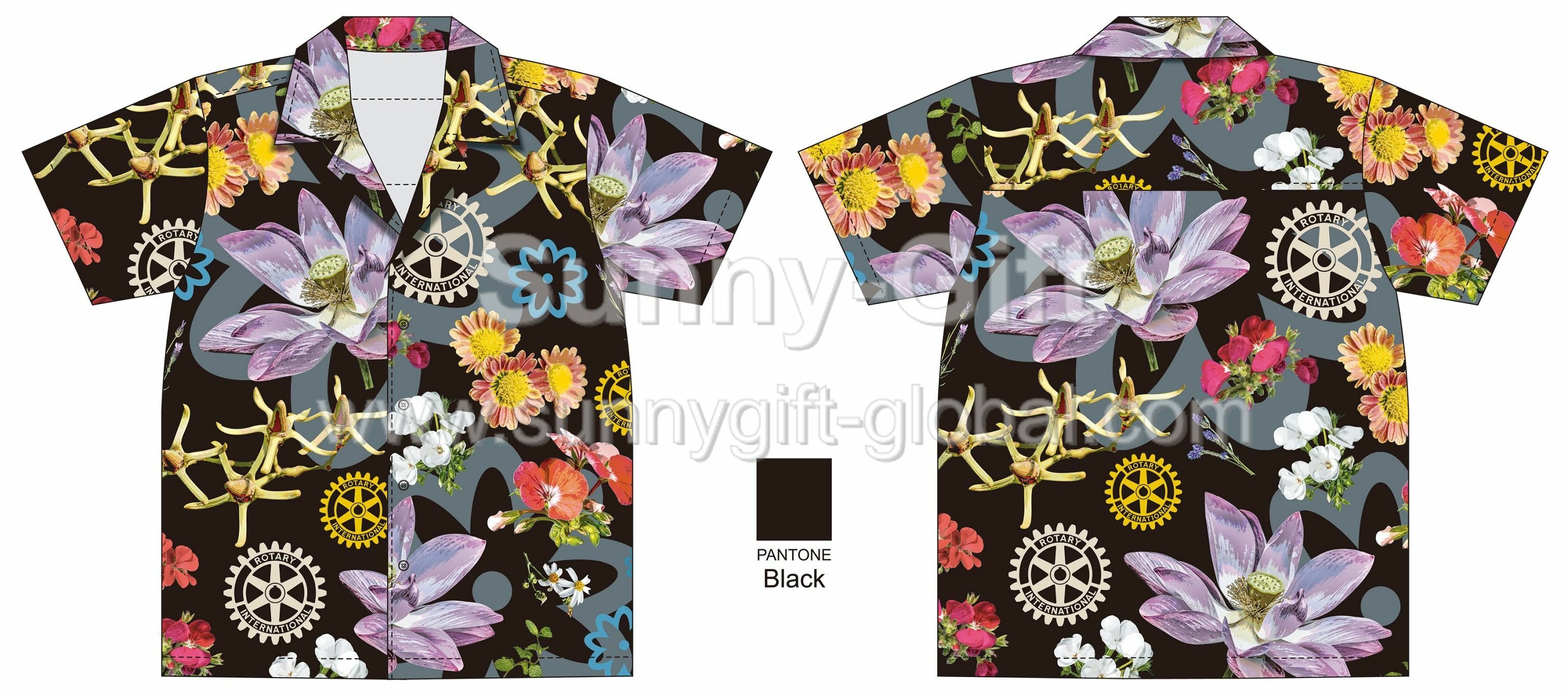 Rotary flower shirt