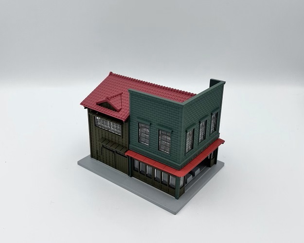 Kato 23-475 N規 看板建築角落商店1