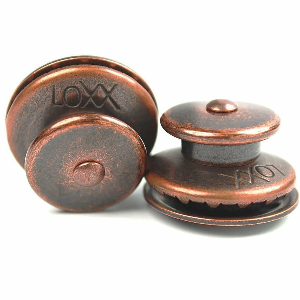 LOXX 德國製 安全背帶扣 復古紅銅浮雕