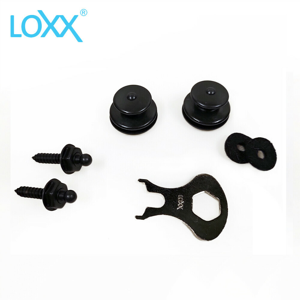 LOXX 德國製 安全背帶扣 消光黑 鍍鉻