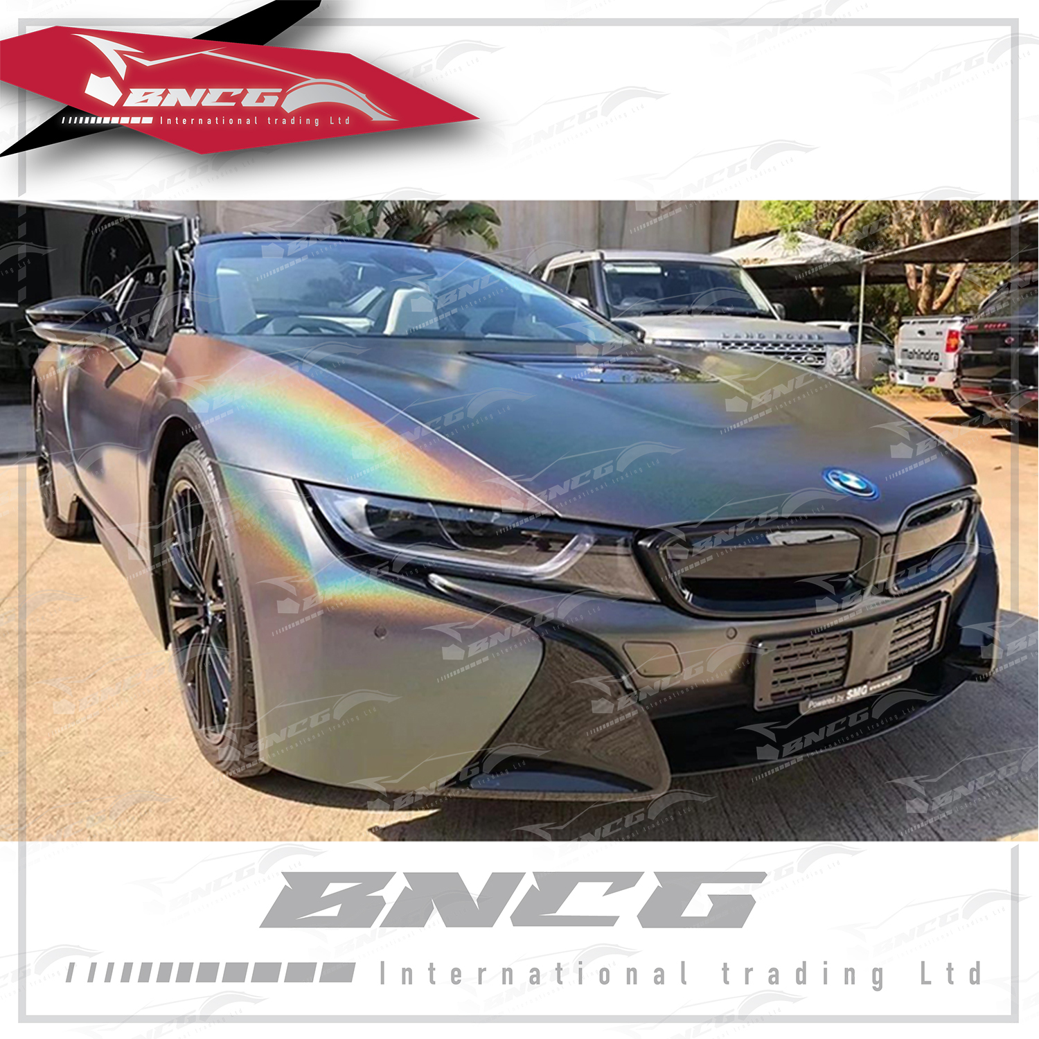 汽車 機車 PVC 七彩鐳射系列 霧面鐳射灰 五層製造工藝 車膜 改色膜 1.52*18m 一張貼完轎車 【二年保固】