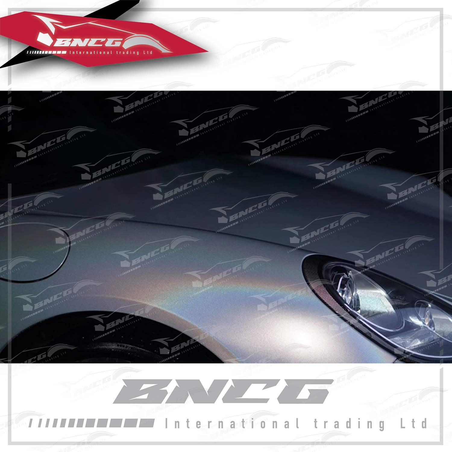 汽車 機車 PVC 七彩鐳射系列 霧面鐳射白 五層製造工藝 車膜 改色膜 1.52*18m 一張貼完轎車 【二年保固】