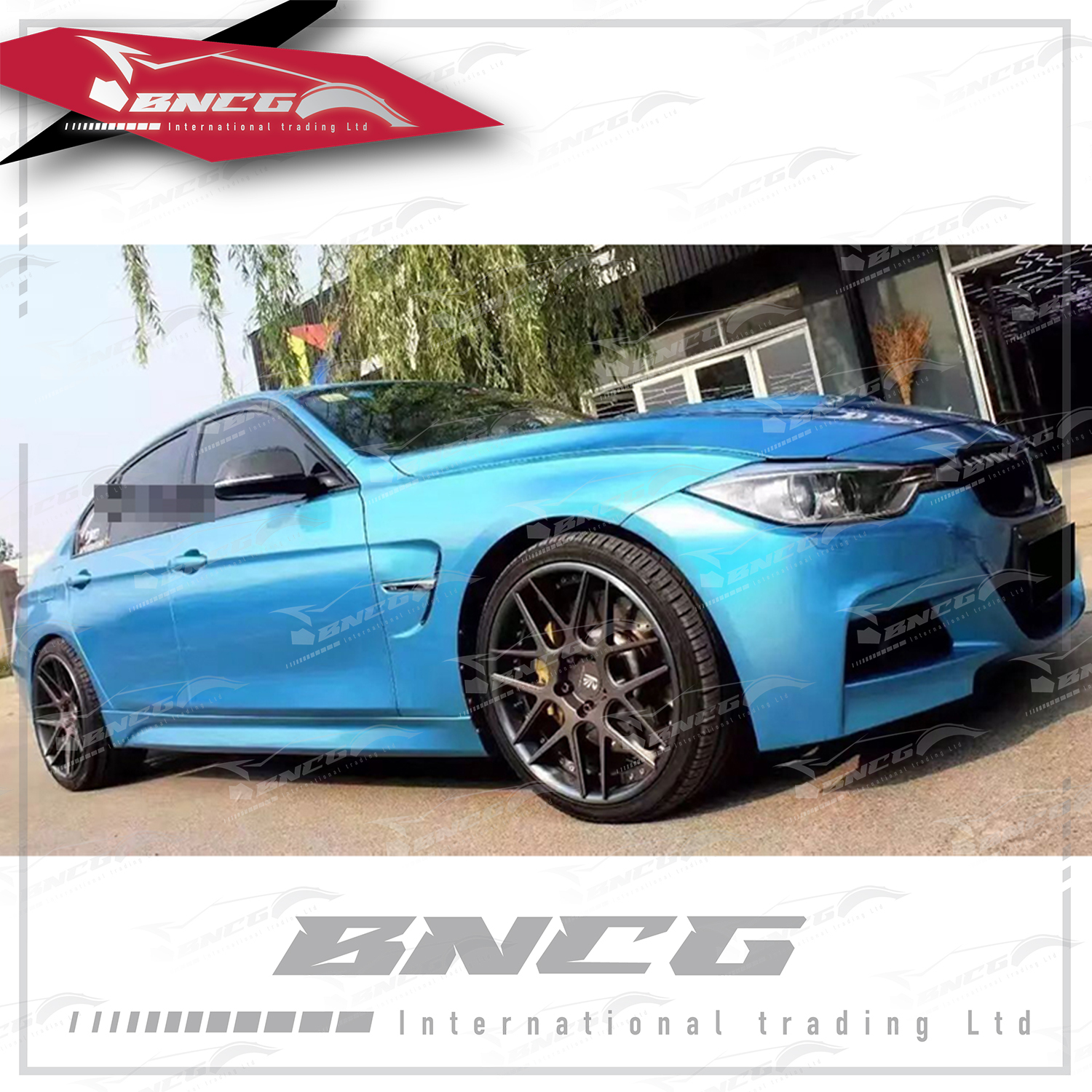 汽車 機車 PVC 七彩鐳射系列 鐳射藍 五層製造工藝 車膜 改色膜 1.52*18m 一張貼完轎車 【二年保固】