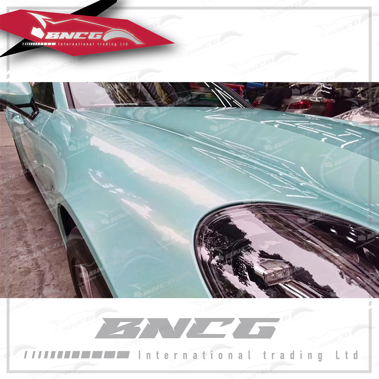 汽車 機車 PVC 七彩鐳射系列 鐳射蒂芙尼綠 五層製造工藝 車膜 改色膜 1.52*18m 一張貼完轎車 【二年保固】