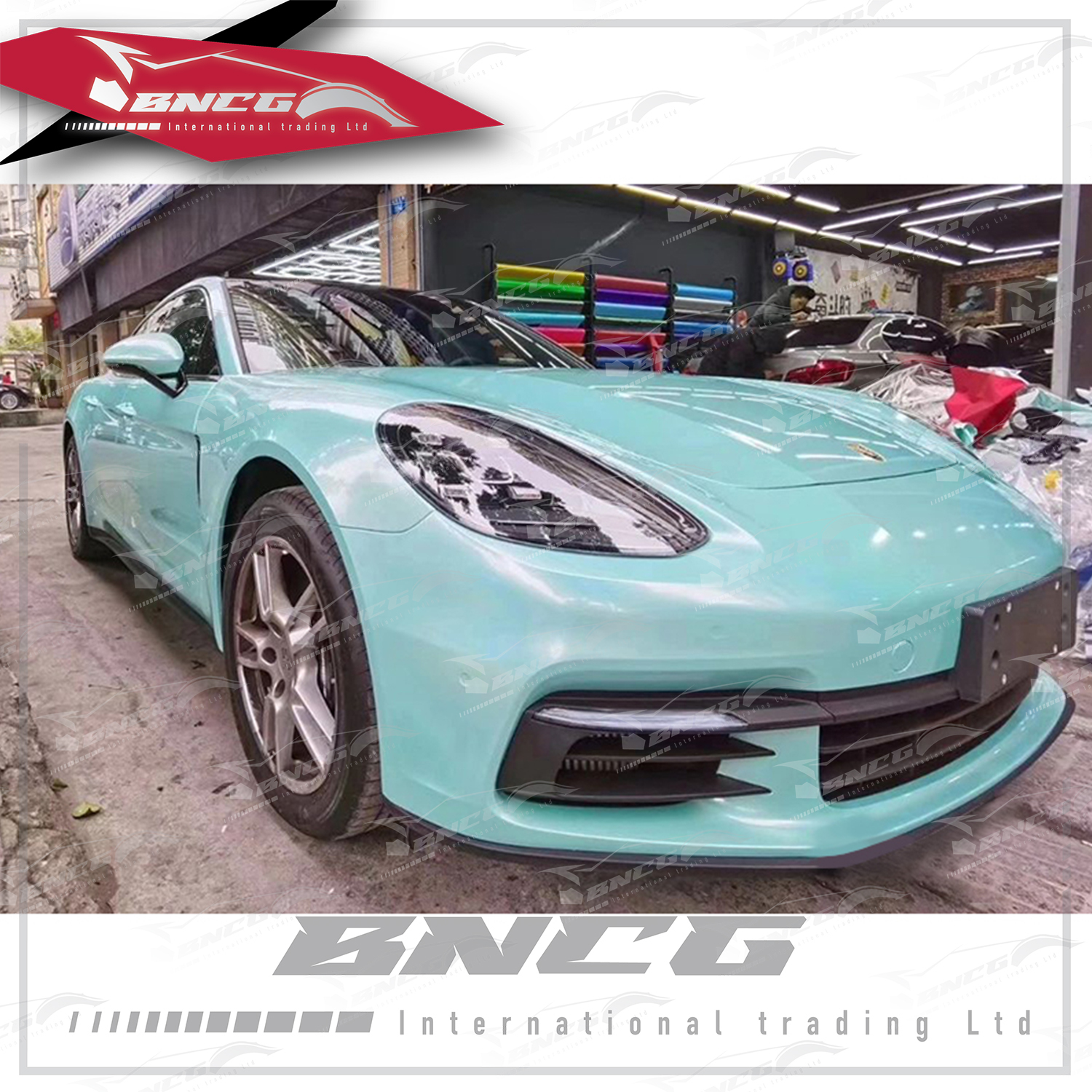 汽車 機車 PVC 七彩鐳射系列 鐳射蒂芙尼綠 五層製造工藝 車膜 改色膜 1.52*18m 一張貼完轎車 【二年保固】