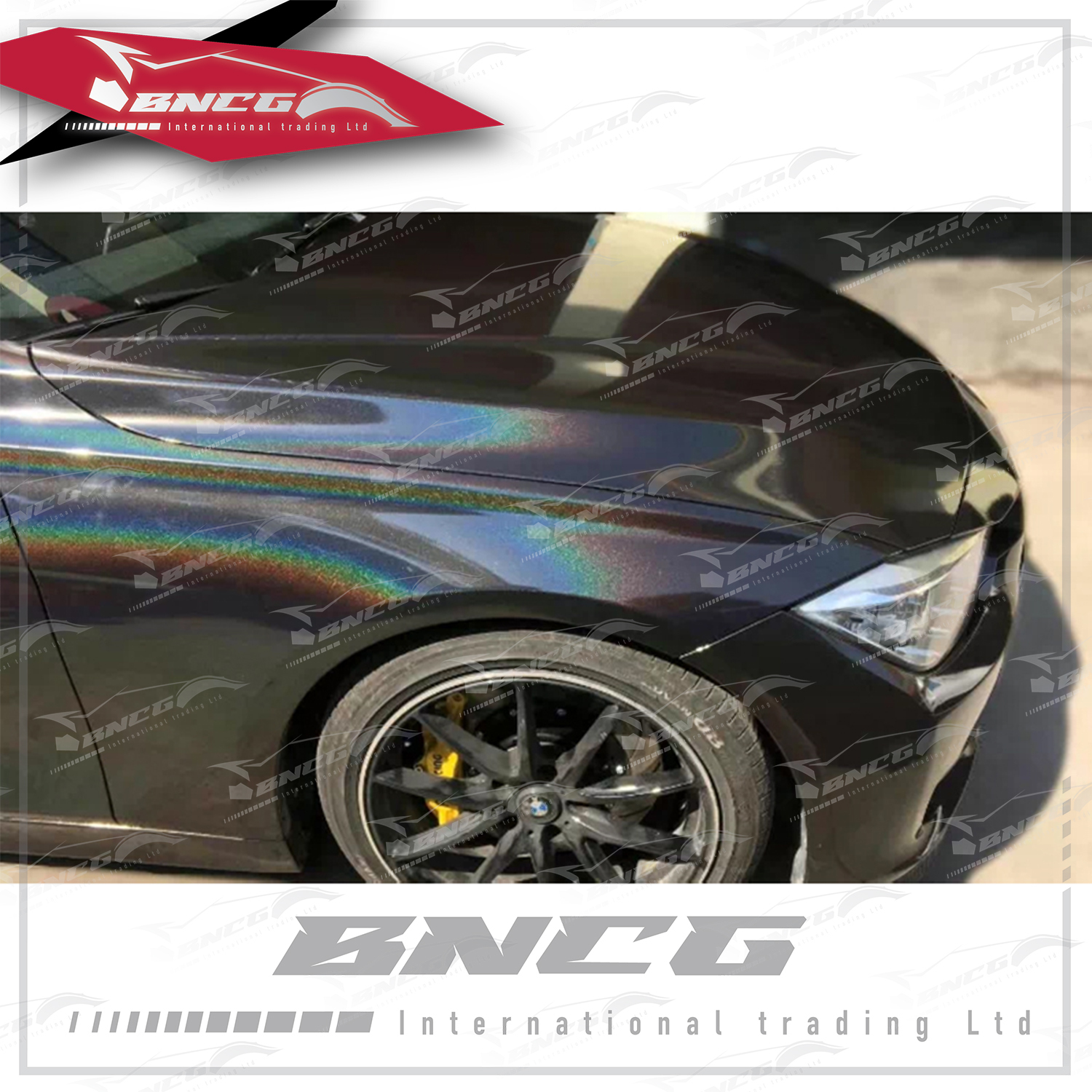 汽車 機車 PVC 七彩鐳射系列 鐳射黑 五層製造工藝 車膜 改色膜 1.52*18m 一張貼完轎車 【二年保固】