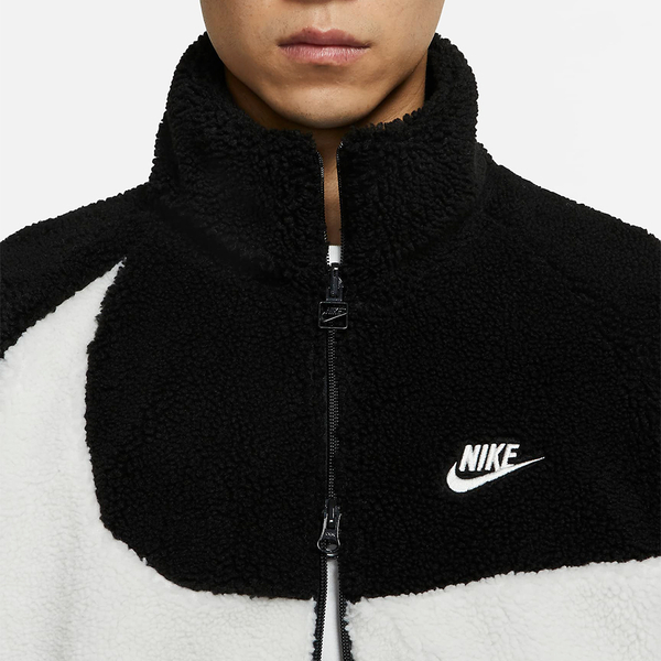 NIKE BIG SWOOSH BOA JACKET 黑白毛絨雙面 
