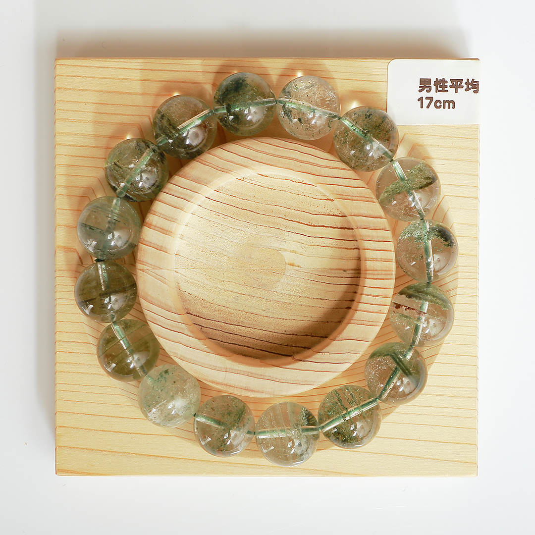 042001綠幽靈/能量石/珠寶/飾品/純手工/純天然/療癒/冥想/凈化/護身符/健康運