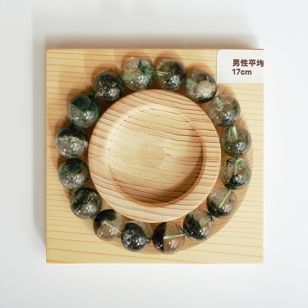 042002綠幽靈/能量石/珠寶/飾品/純手工/純天然/療癒/冥想/凈化/護身符/健康運