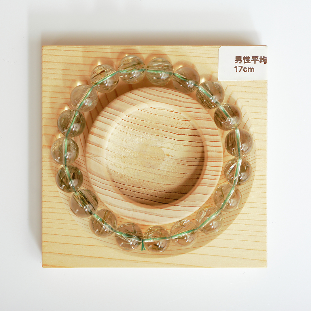 042003綠髮晶/能量石/珠寶/飾品/純手工/純天然/療癒/冥想/凈化/護身符/健康運