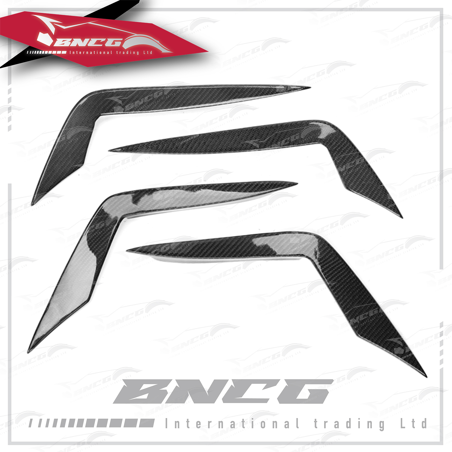 奧迪 Audi A7 S7 19-20年式 改裝 碳纖維 外觀件 空力套件 前保桿 風刀 【4件套】