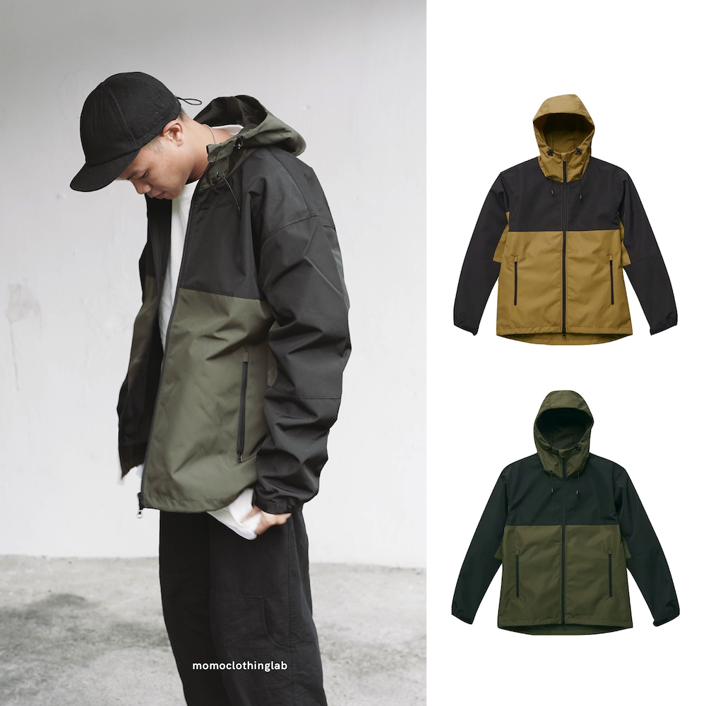 United Athle 拼接機能防風連帽外套 3748901