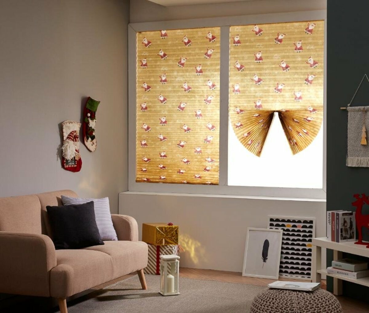 【MOODi】DIY百葉紙窗簾_(聖誕老人/松樹/馴鹿)_聖誕老人