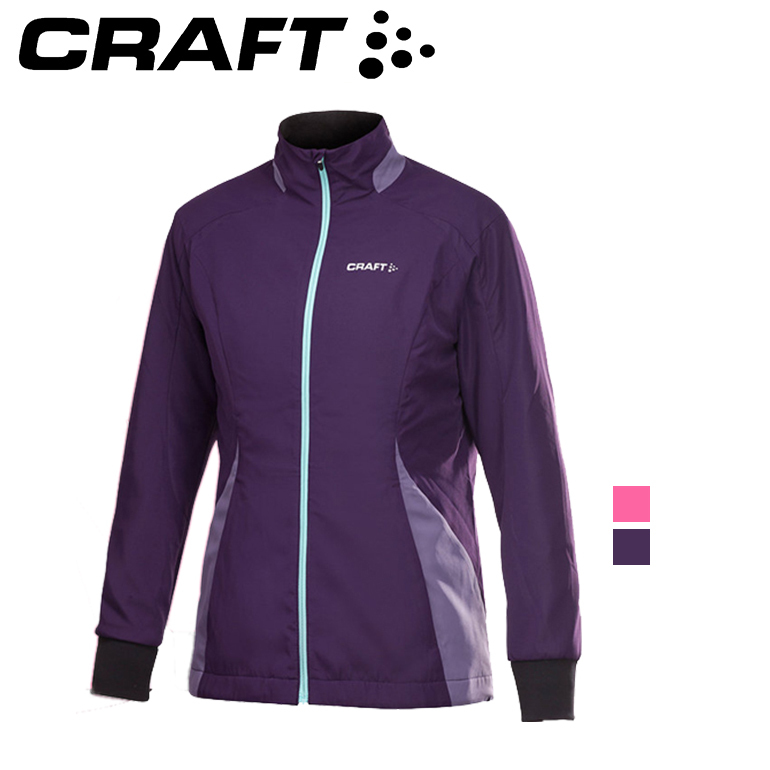 CRAFT 瑞典 1900987 AXC防風保暖外套 女款 (桃紅、深紫) 抗風/吸濕排汗/運動路跑 04R00987