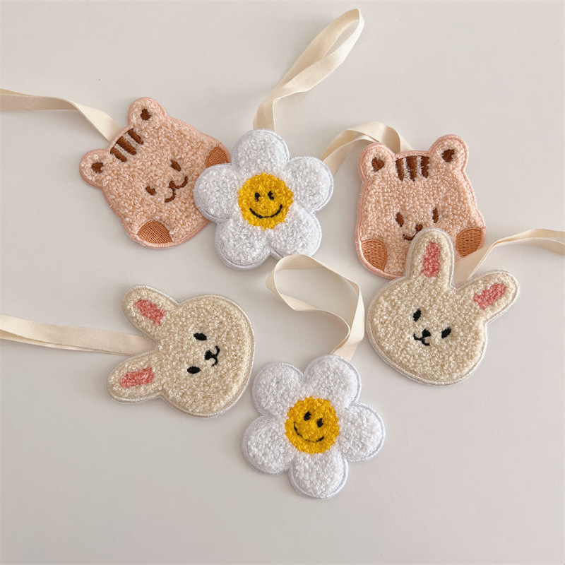 小動物刺繡姓名掛件