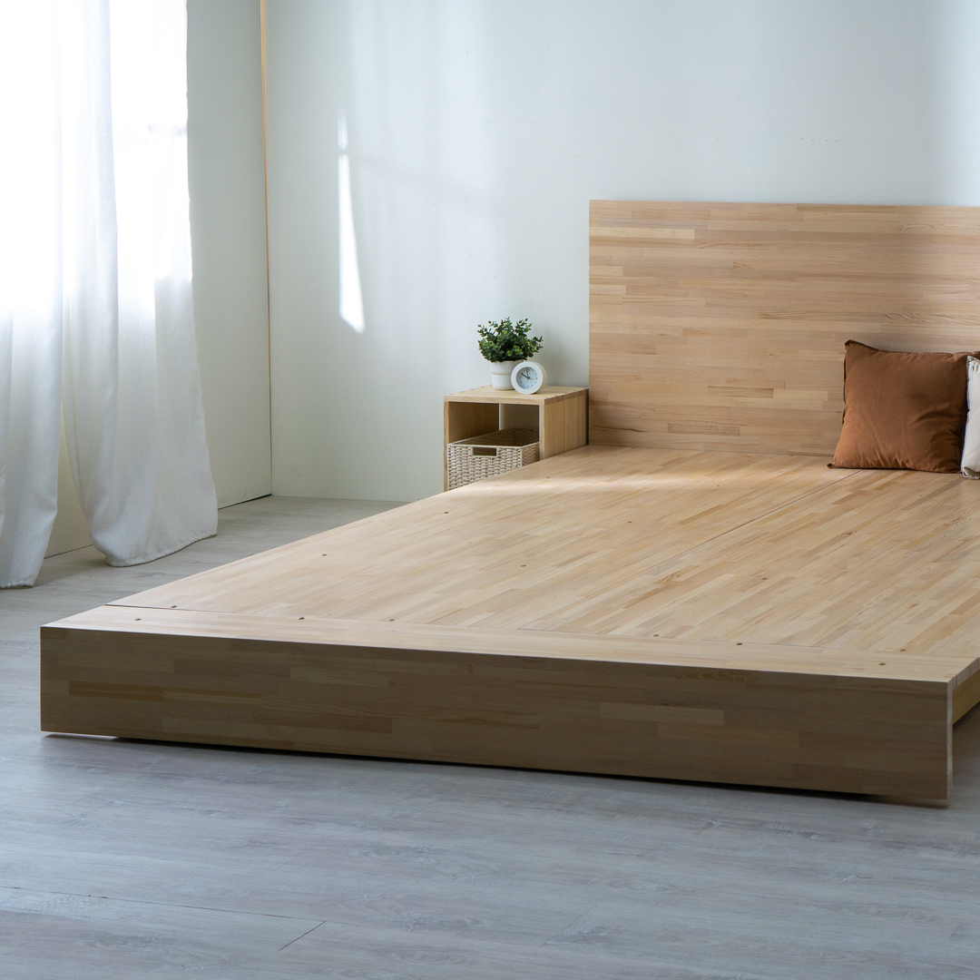 訂製原木床箱收納