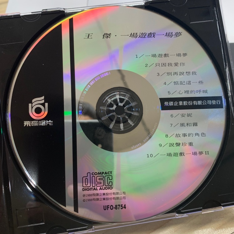 王傑一場遊戲一場夢ＣＤ