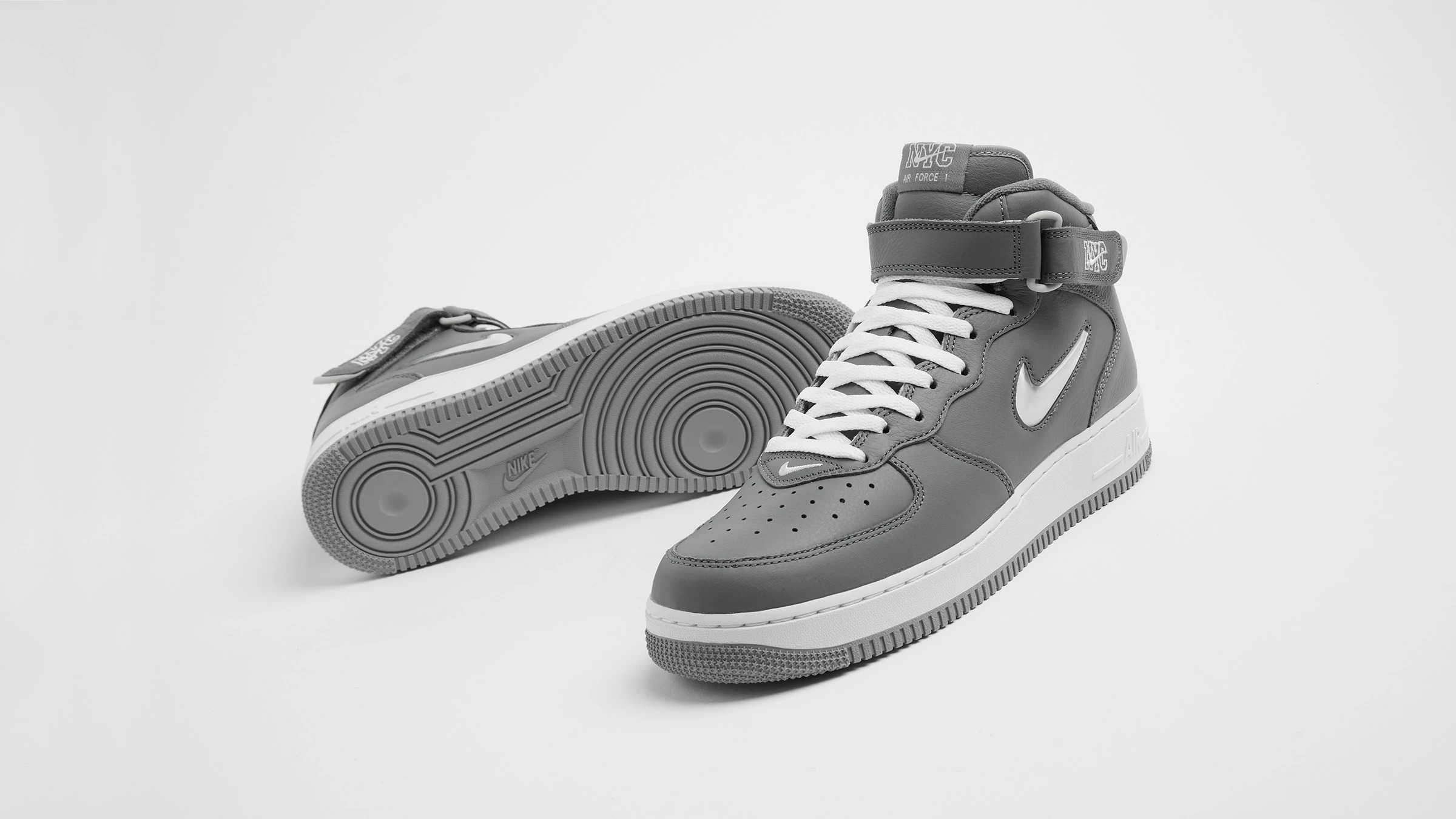 Nike Air Force 1 Mid '' Jewel NYC '' Cool Grey 復古灰色紐約