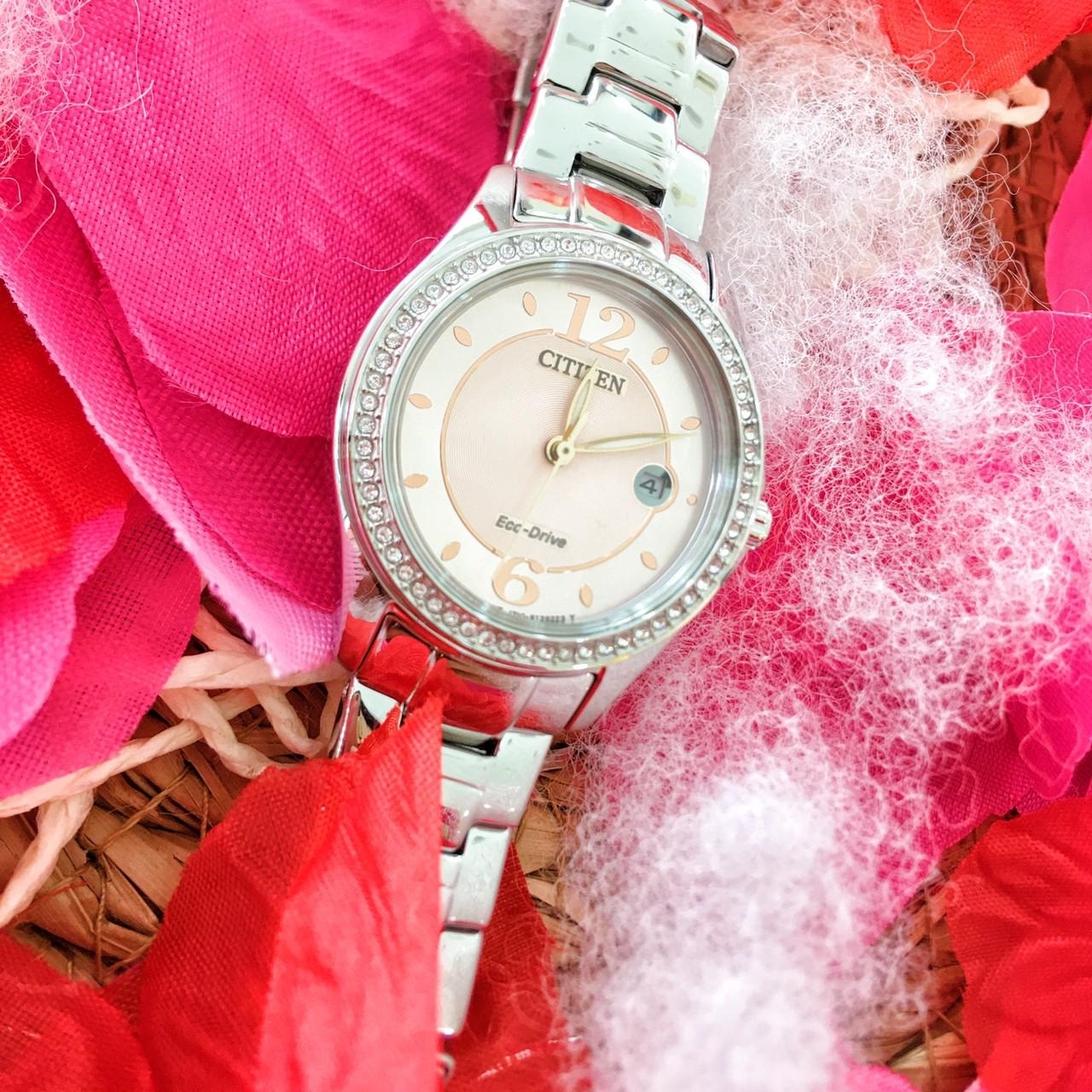 【CITIZEN 星辰】光動能美麗境界晶鑽腕錶 FE1140-51X 29.5mm 現代鐘錶