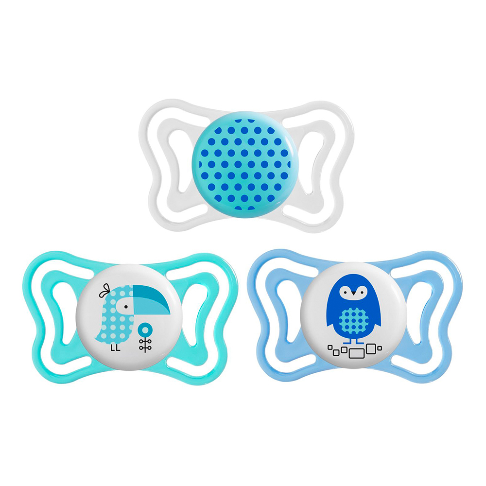 舒適哺乳-輕量透氣安撫奶嘴2入組-海洋藍