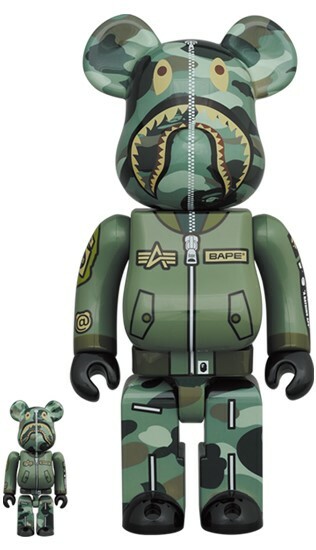 BE@RBRICK BAPE (R) × ALPHA 100％ & 400％