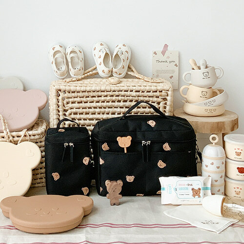 Dot to Dot 熊仔保溫媽媽袋 (L size 可加購內分格袋)