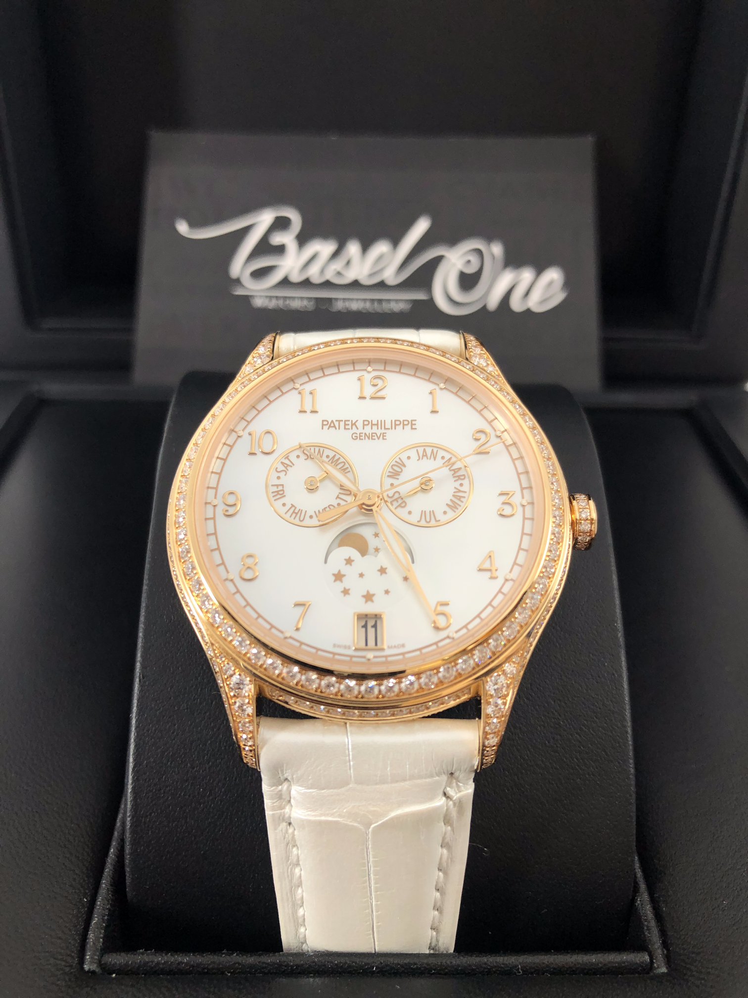 BRAND NEW 4948R-001 4948PATEK PHILIPPE COMPLICATIONS MOON PHASES SAPPHIRE CASE ROSE GOLD 38 MM