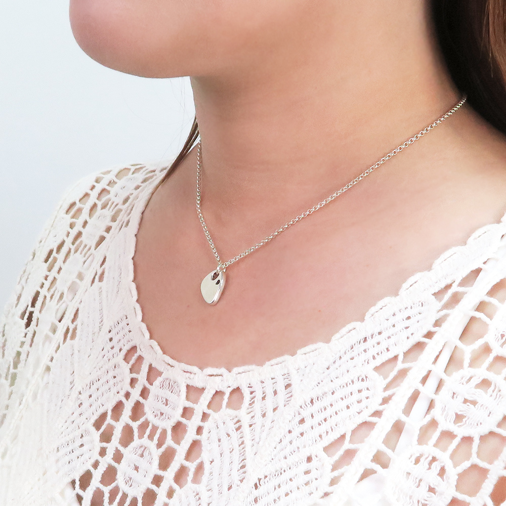 雪的記憶 925純銀項鍊 三角形 女款 16吋 女生項鍊