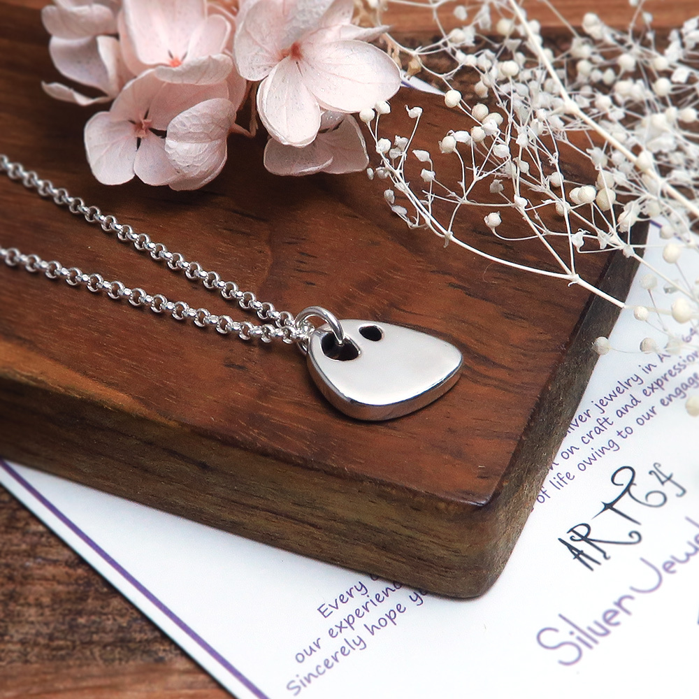 雪的記憶 925純銀項鍊 三角形 女款 16吋 女生項鍊