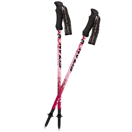 【FIZAN】超輕三節式登山杖 櫻花 2入特惠組