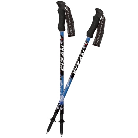 【FIZAN】超輕三節式登山杖 台灣藍鵲 2入特惠組