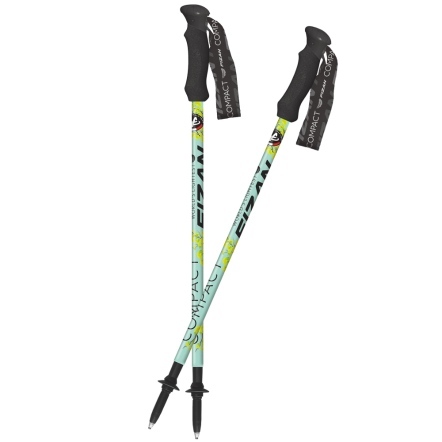 【FIZAN】超輕三節式登山杖 銀杏 2入特惠組