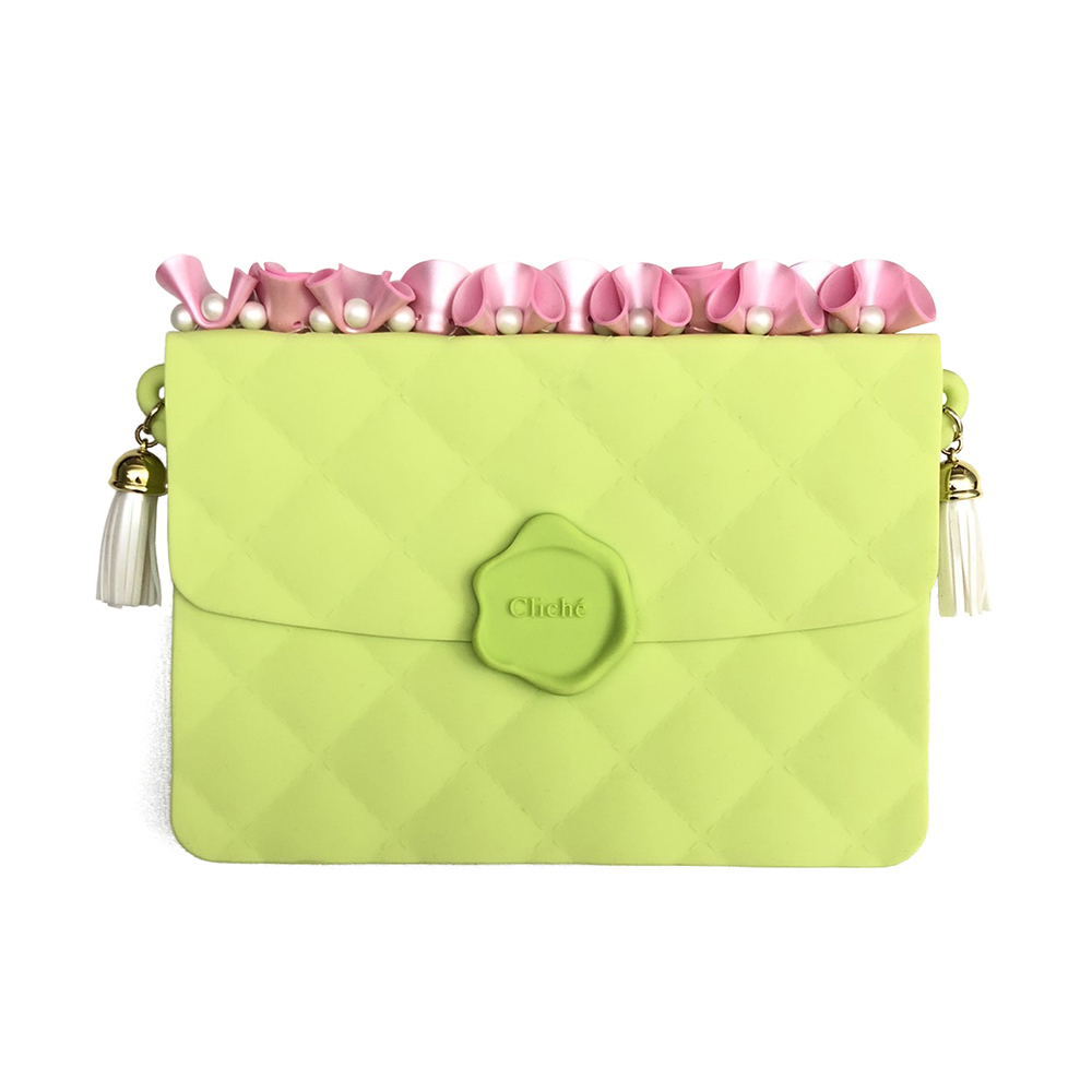 Candies 晚宴包長鏈(綠-手拿款)-IPad mini