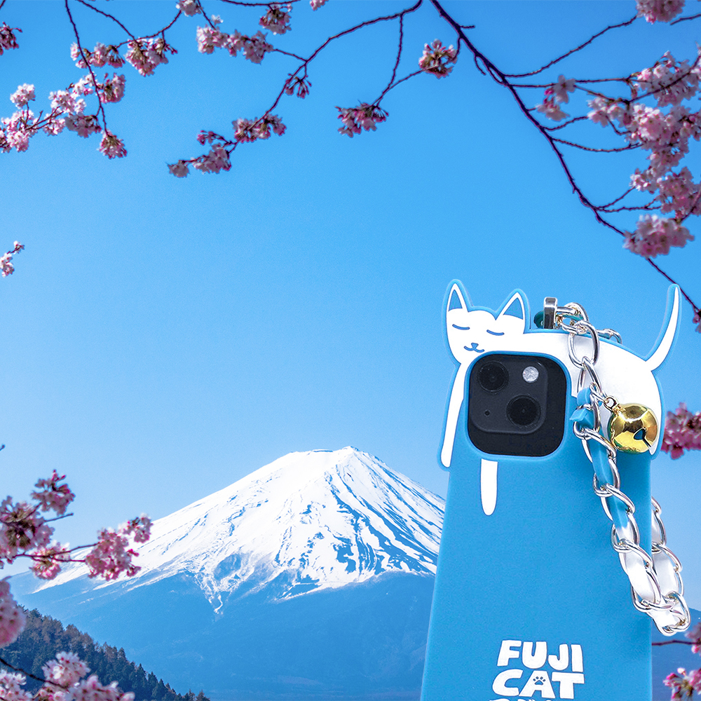 Candies iPhone 13 Pro Max - 富士貓手機殼(藍)